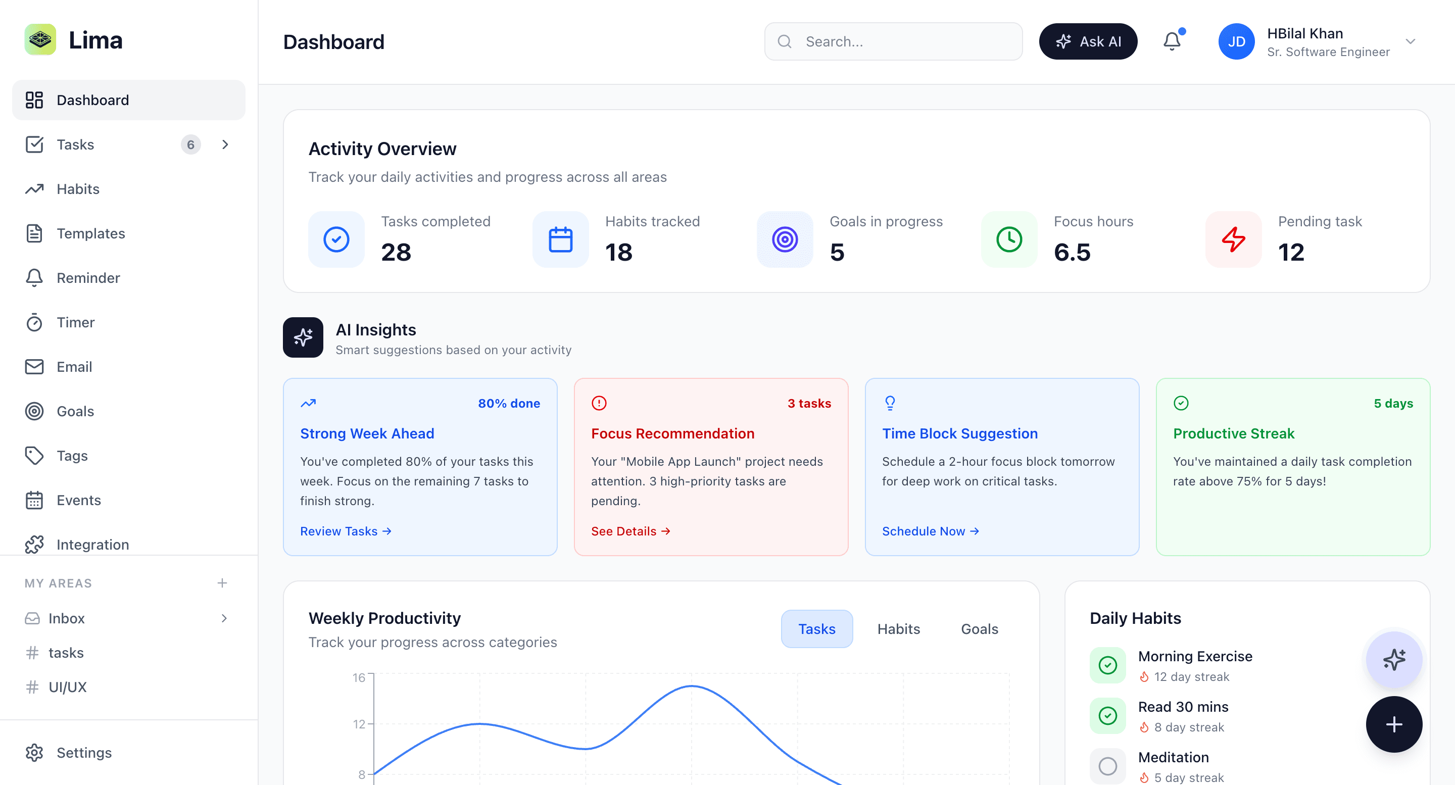 Lima Dashboard
